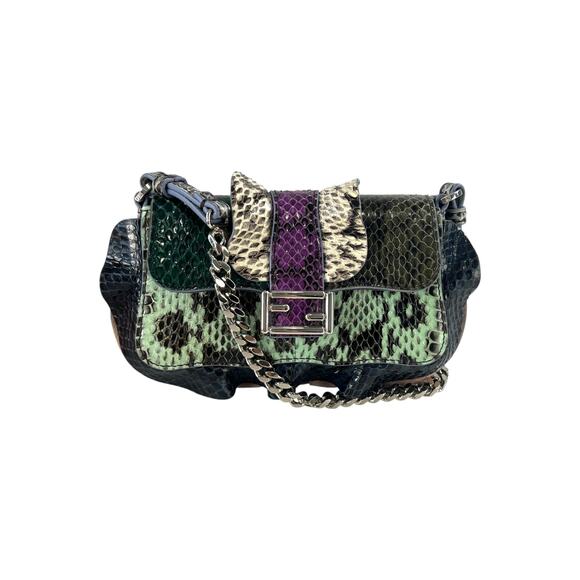Fendi Python Mini MicroWaves Crossbody Bag - Picture 1 of 8